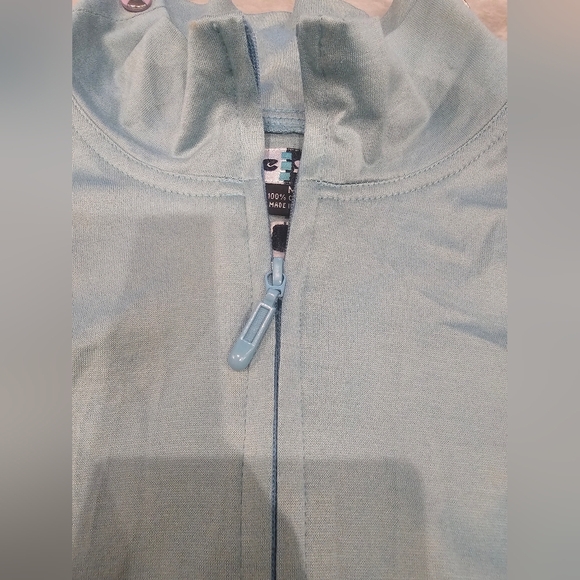 Jamie Sadock Top 1/4 Zip Pullover Golf Long Button Sleeve Tennis Blue Tie Dye M - Picture 2 of 13